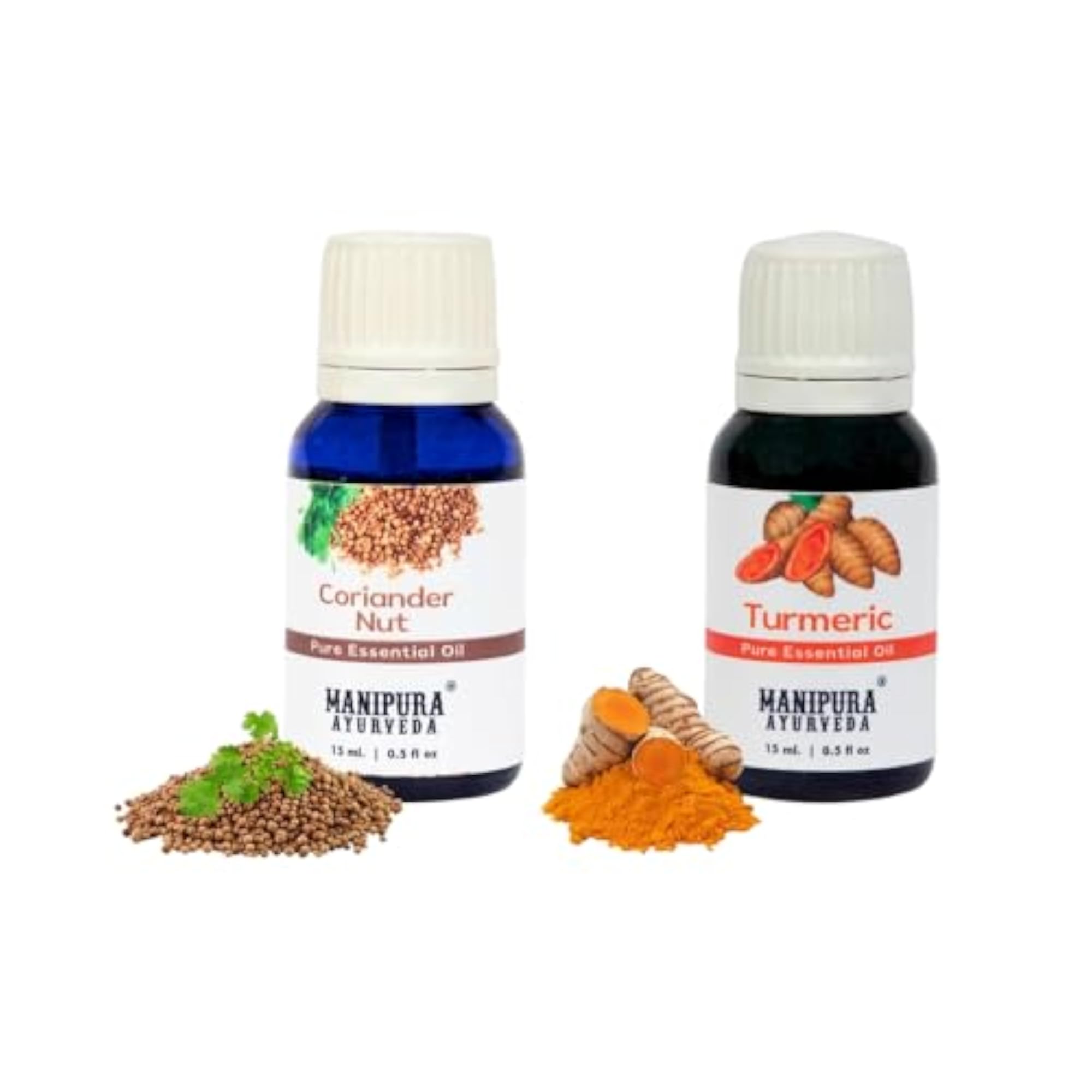 Coriander Nut & Turmeric Essential Oil Combo Pack, 100% Pure